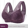 Front Zipper Lace Sports Bra