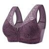 Front Zipper Lace Sports Bra